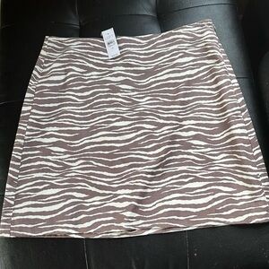 LOFT $70 MSRP Skirt Zebra pattern NWT